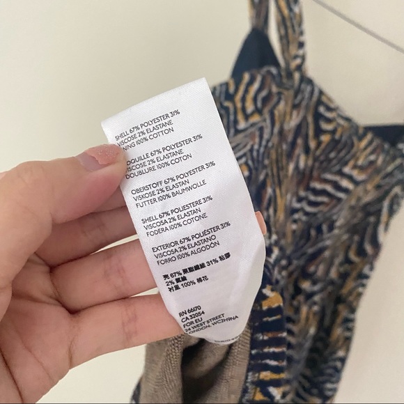 ANTHROPOLOGIE Brown Jamie Zebra Peplum Tank Top - Picture 8 of 10